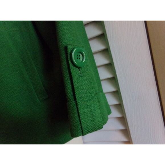 Nygard Collection petites green linen blend cropped jacket 10 P EUC - Picture 2 of 5
